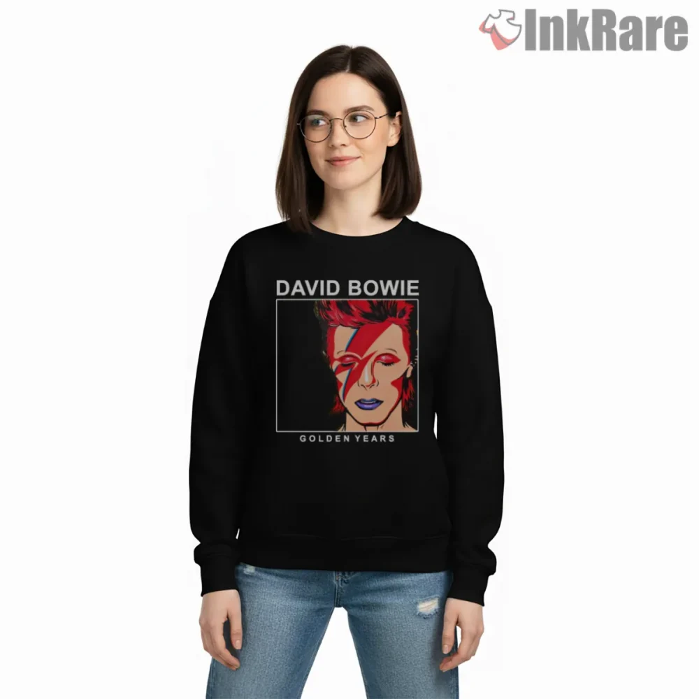 David Bowie Golden Years Pop Art Portrait Shirt on graphic shirt for women graphic tee