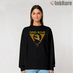David Bowie Minimal Triangle Portrait Retro Glam Shirt on graphic shirt for women graphic tee