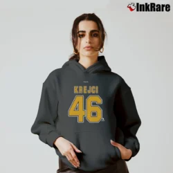 Women’s David Krejci Boston Bruins Player Cozy Hoodie in charcoal | Warm, Structured, Stylish
