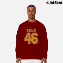 Men’s David Krejci Boston Bruins Player Long-Sleeve Shirt in maroon | Sleek, Lightweight, Year-Round Wear
