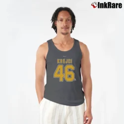 Men’s David Krejci Boston Bruins Player Tank Top in charcoal | Breathable, Active-Friendly Design