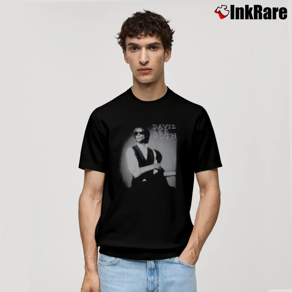 Men’s David Lee Roth Van Halen Classic T-Shirt in black | Soft, Breathable Everyday Wear