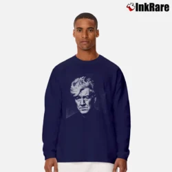 Men’s David Lynch Poster Art Long-Sleeve Shirt in navy | Sleek, Lightweight, Year-Round Wear