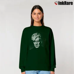 Women’s David Lynch Poster Art Relaxed Sweatshirt in forest green | Soft, Laid-Back Vibe