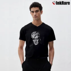 Men’s David Lynch Poster Art V-Neck Tee in black | Sharp, Breathable, Everyday Staple