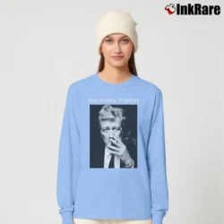Women’s David Lynch Poster Long-Sleeve Top in light blue | Sleek, Versatile, All-Season
