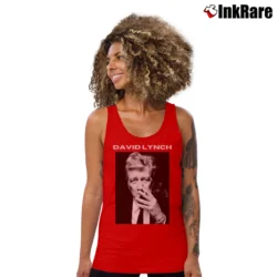 Women’s David Lynch Poster Tank Top in red | Lightweight, Movement-Friendly