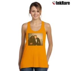 Women’s David Lynch With The Bum From Mulholland Drive Tank Top in orange | Lightweight, Movement-Friendly