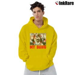 Men’s David Ortiz My Dawg Pullover Hoodie in yellow | Cozy, Durable, Modern Fit