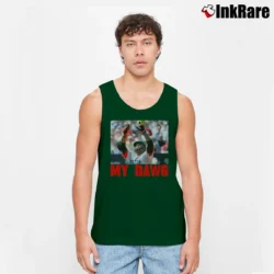 Men’s David Ortiz My Dawg Tank Top in forest green | Breathable, Active-Friendly Design