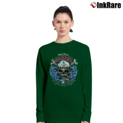 Women’s Davy Jones Locker Dive Club Long-Sleeve Top in forest green | Sleek, Versatile, All-Season