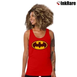 Women’s DC Comics Batman Logo Tank Top in red | Lightweight, Movement-Friendly