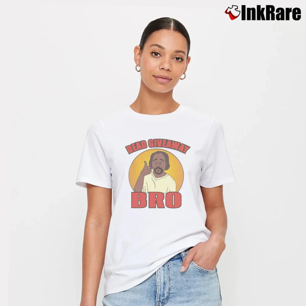 Women’s Dead Giveaway Cahrrles Ramsey and Jelly T-Shirt in white | Soft, Flattering Fit
