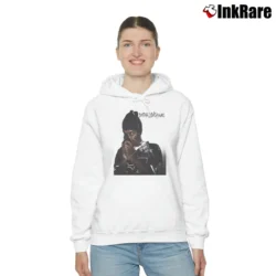 Women’s Dead Man Walking Brotha Lynch Hung Cozy Hoodie in white | Warm, Structured, Stylish