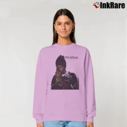 Women’s Dead Man Walking Brotha Lynch Hung Relaxed Sweatshirt in light pink | Soft, Laid-Back Vibe