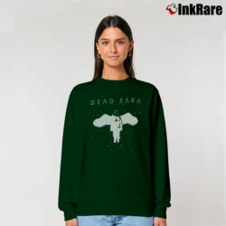 Women’s Dead Sara Angel Relaxed Sweatshirt in forest green | Soft, Laid-Back Vibe