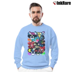Men’s Deadmau5 Explosion Crewneck Sweatshirt in light blue | Cozy Fabric, Clean Style