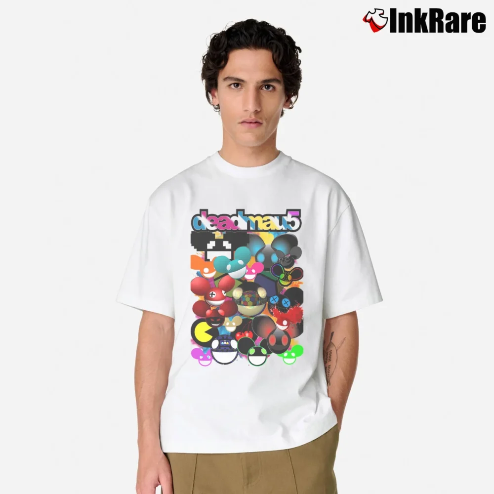 Men’s Deadmau5 Explosion Classic T-Shirt in white | Soft, Breathable Everyday Wear