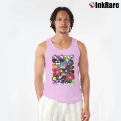 Men’s Deadmau5 Explosion Tank Top in light pink | Breathable, Active-Friendly Design