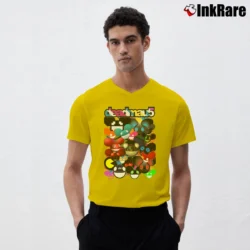 Men’s Deadmau5 Explosion V-Neck Tee in yellow | Sharp, Breathable, Everyday Staple