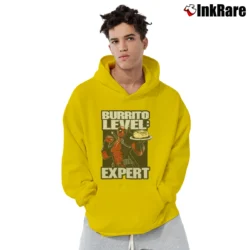 Men’s Deadpool Burrito Level Expert Marvel Pullover Hoodie in yellow | Cozy, Durable, Modern Fit