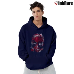 Men’s Deadpool Drip Art Marvel Graphic Pullover Hoodie in navy | Cozy, Durable, Modern Fit