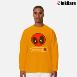Men’s Deadpool Marvel Comics I Have Issues Long-Sleeve Shirt in orange | Sleek, Lightweight, Year-Round Wear