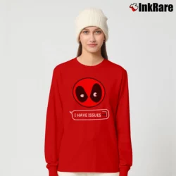 Women’s Deadpool Marvel Comics I Have Issues Long-Sleeve Top in red | Sleek, Versatile, All-Season