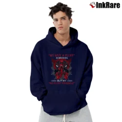 Men’s Deadpool Marvel Funny Quote For Fans Pullover Hoodie in navy | Cozy, Durable, Modern Fit