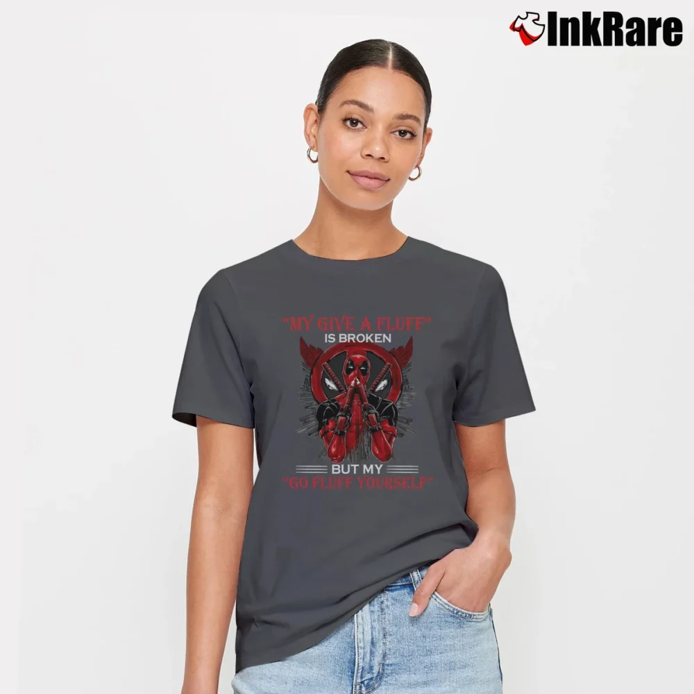 Women’s Deadpool Marvel Funny Quote For Fans Signature T-Shirt in charcoal | Soft, Flattering Fit