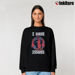 Women’s Deadpool Marvel I Have Issues Comic Relaxed Sweatshirt in black | Soft, Laid-Back Vibe