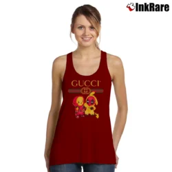 Women’s Deadpool Pikachu Gucci Pokemon Funny Tank Top in maroon | Lightweight, Movement-Friendly