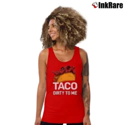 Women’s Deadpool Taco Dirty To Me Marvel Comic Tank Top in red | Lightweight, Movement-Friendly