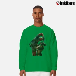 Men’s Deadpool Vs Wolverine Marvel Comics Fighting Long-Sleeve Shirt in irish green | Sleek, Lightweight, Year-Round Wear