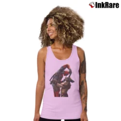 Women’s Deadpool Vs Wolverine Marvel Comics Fighting Tank Top in light pink | Lightweight, Movement-Friendly
