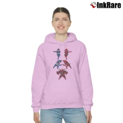 Women’s Deadpool With Venom Marvel Comics Funny Cozy Hoodie in light pink | Warm, Structured, Stylish