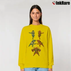 Women’s Deadpool With Venom Marvel Comics Funny Relaxed Sweatshirt in yellow | Soft, Laid-Back Vibe