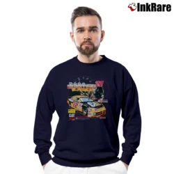 Men’s Deadstock Ward Burton 22 Cat Nascar Mexico Crewneck Sweatshirt in navy | Cozy Fabric, Clean Style