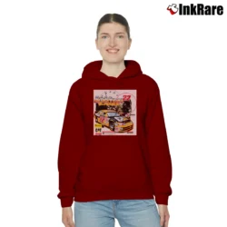 Women’s Deadstock Ward Burton Cat Nascar Mexico Cozy Hoodie in maroon | Warm, Structured, Stylish