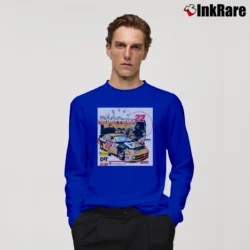 Men’s Deadstock Ward Burton Cat Nascar Mexico Long-Sleeve Shirt in royal blue | Sleek, Lightweight, Year-Round Wear