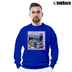 Men’s Deadstock Ward Burton Cat Nascar Mexico Crewneck Sweatshirt in royal blue | Cozy Fabric, Clean Style