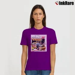 Women’s Deadstock Ward Burton Cat Nascar Mexico Signature T-Shirt in purple | Soft, Flattering Fit