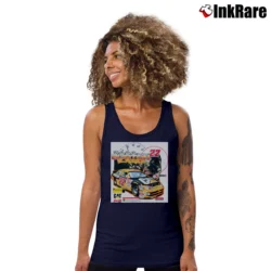 Women’s Deadstock Ward Burton Cat Nascar Mexico Tank Top in navy | Lightweight, Movement-Friendly