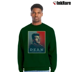 Men’s Dean King Of Cool Crewneck Sweatshirt in forest green | Cozy Fabric, Clean Style