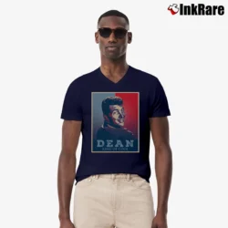 Men’s Dean King Of Cool V-Neck Tee in navy | Sharp, Breathable, Everyday Staple
