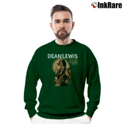 Men’s Dean Lewis The Epilogue World Tour Crewneck Sweatshirt in forest green | Cozy Fabric, Clean Style