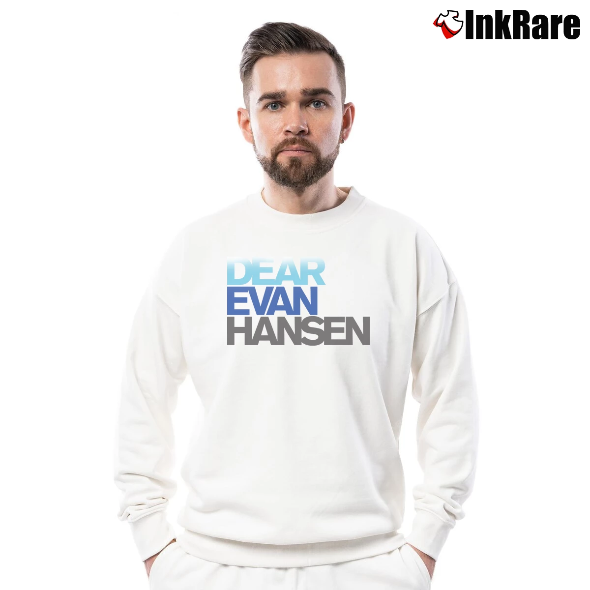 Dear Evan Hansen Men’s Crewneck Sweatshirt in white – Soft & Durable Men’s Dear Evan Hansen Crewneck Sweatshirt in white | Cozy Fabric, Clean Style