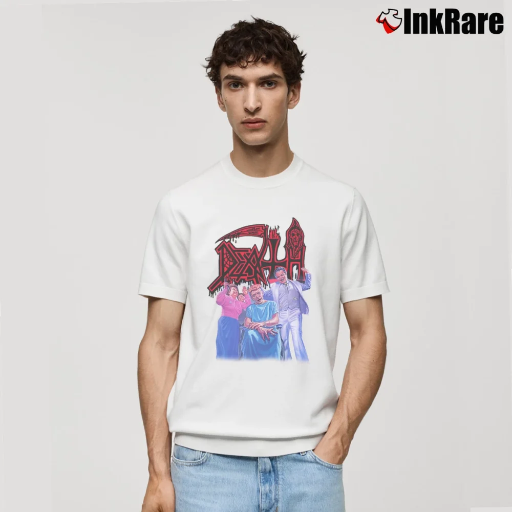 Men’s Death Spiritual Healing Metal Band Classic T-Shirt in white | Soft, Breathable Everyday Wear