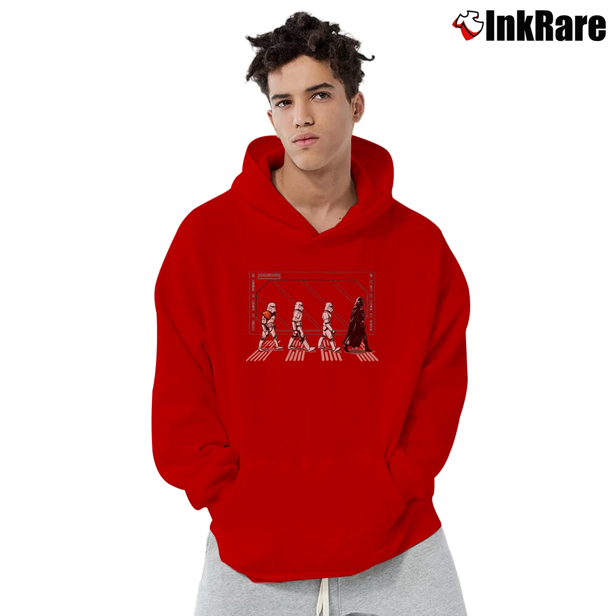 Men’s Death Star Road Pullover Hoodie in red | Cozy, Durable, Modern Fit