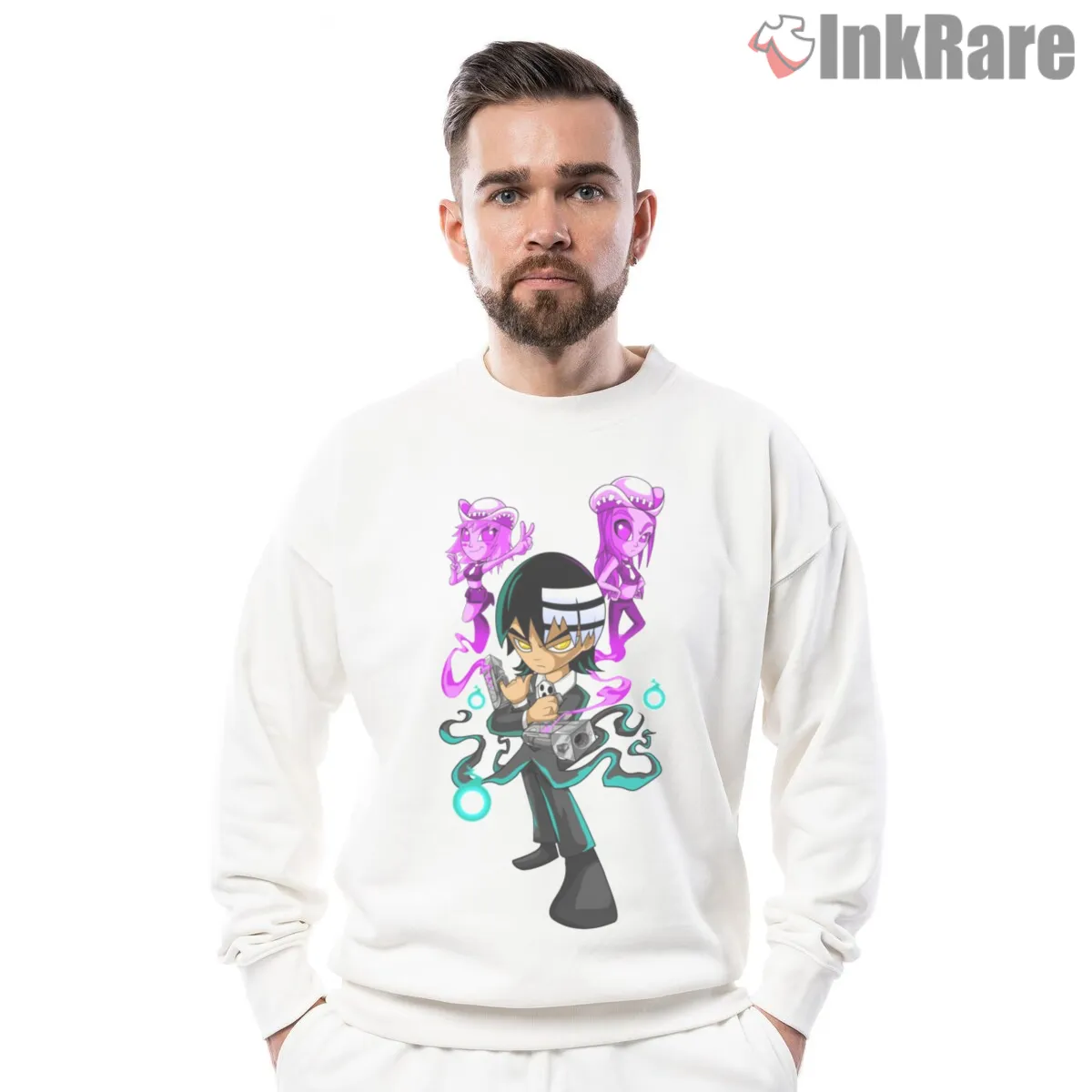 Death The Kid Power Aura Chibi Anime Shirt on graphic shirt for men graphic tee
